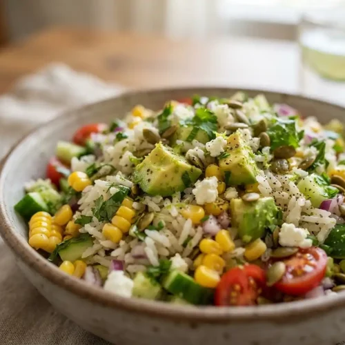 Avocado Lime Rice Salad 5 Avocado Lime Rice Salad