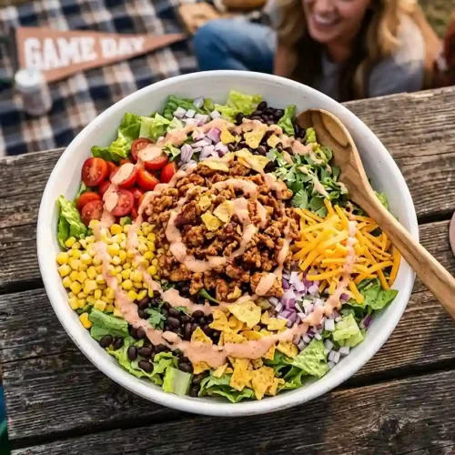 BBQ Ranch Turkey Tailgate Salad