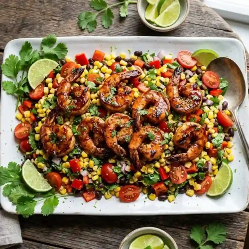 BBQ Shrimp Corn Pepper Salad 5 BBQ Shrimp Corn Pepper Salad