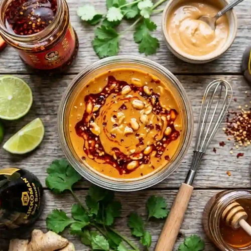 Chili Crisp Peanut Dressing