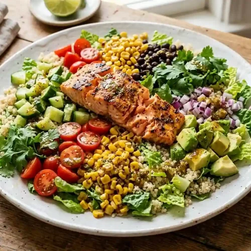 Chili Lime Salmon Quinoa Chop 5 Chili Lime Salmon Quinoa Chop