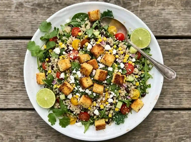 Cornbread Crouton Quinoa Picnic Salad