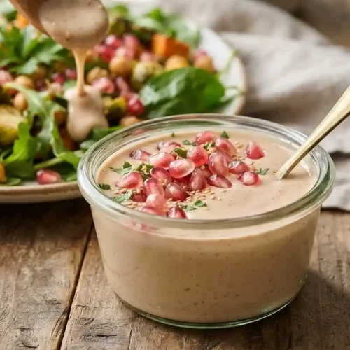 Creamy Tahini Pomegranate Dressing