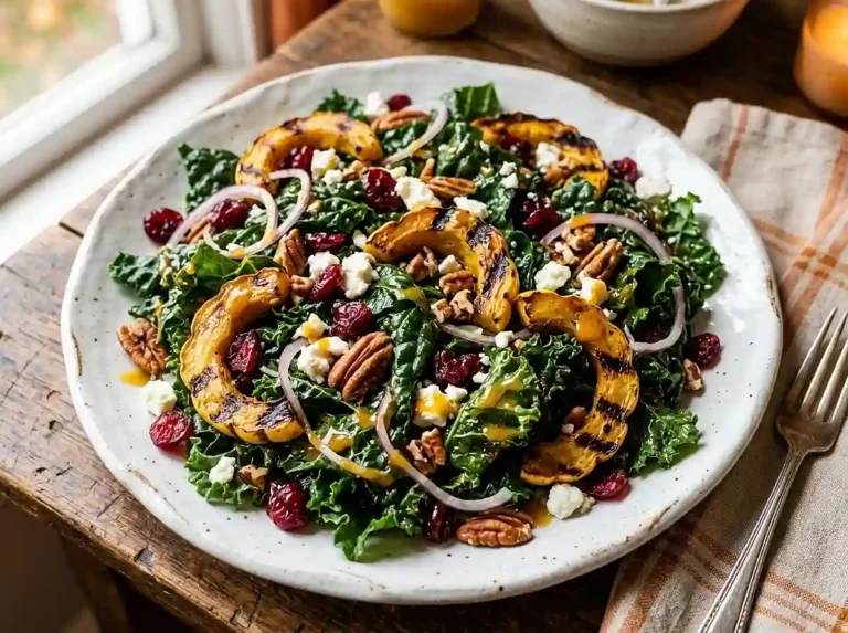 Delicata Kale Cranberry Salad