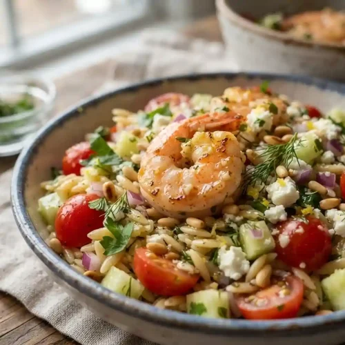 Garlic Butter Shrimp Orzo Salad 5 Garlic Butter Shrimp Orzo Salad