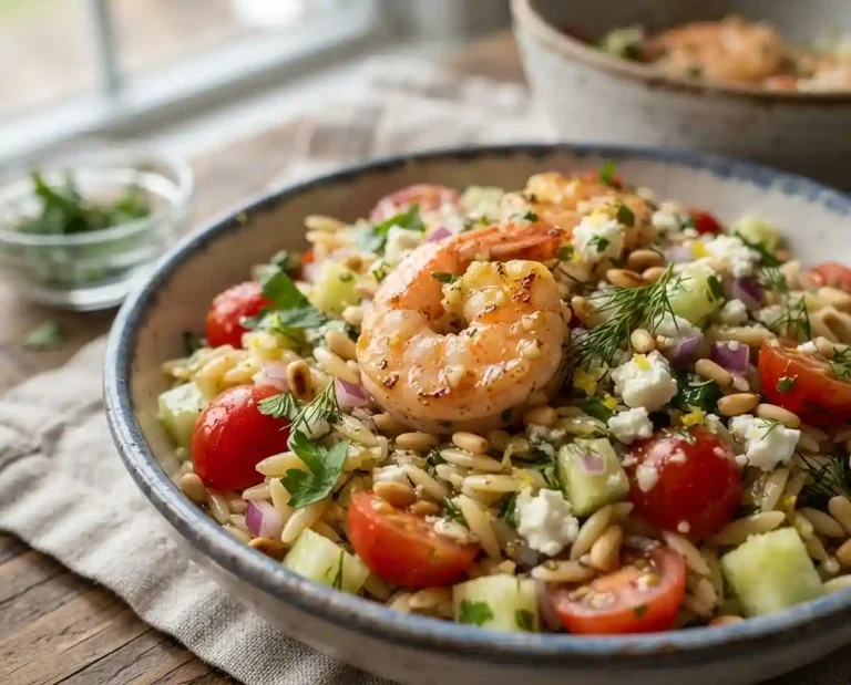 Salad Alchemy 3 Garlic Butter Shrimp Orzo Salad