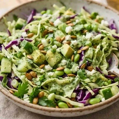 Green Goddess Cabbage Chop Salad 5 Green Goddess Cabbage Chop Salad