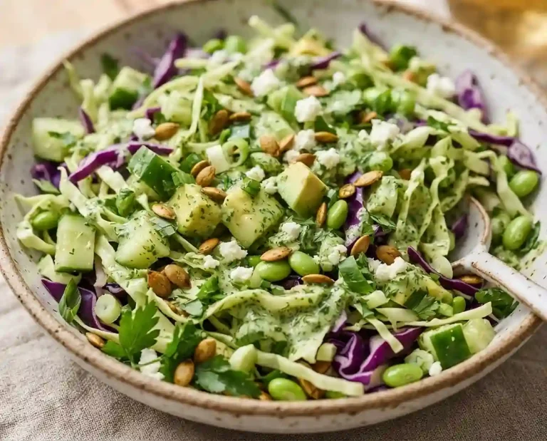 Green Goddess Cabbage Chop Salad