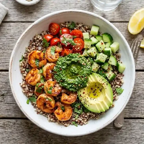 Harissa Shrimp Tomato Cucumber Salad 5 Harissa Shrimp Tomato Cucumber Salad