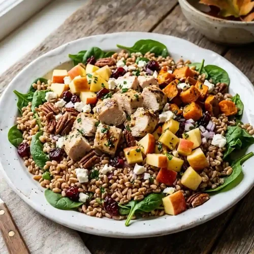 Harvest Chicken Farro Chop Salad 5 Harvest Chicken Farro Chop