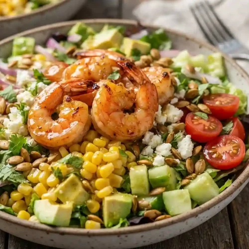 Hot Honey Shrimp Corn Salad 5 Hot Honey Shrimp Corn Salad
