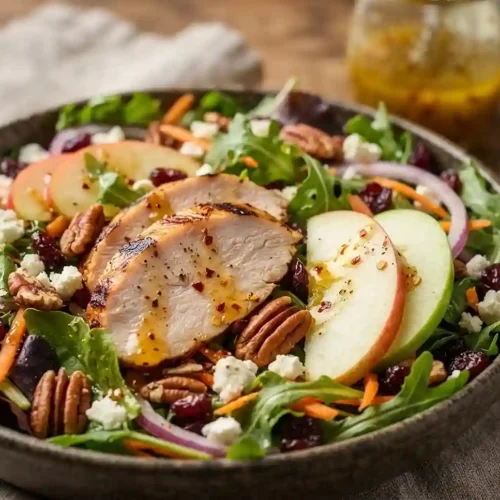 Hot Honey Turkey Apple Salad 5 Hot Honey Turkey Apple Salad