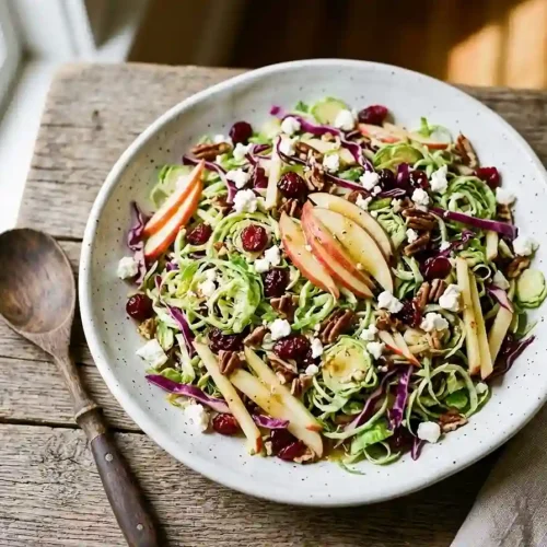 Maple Apple Brussels Crunch Salad 5 Maple Apple Brussels Crunch Salad