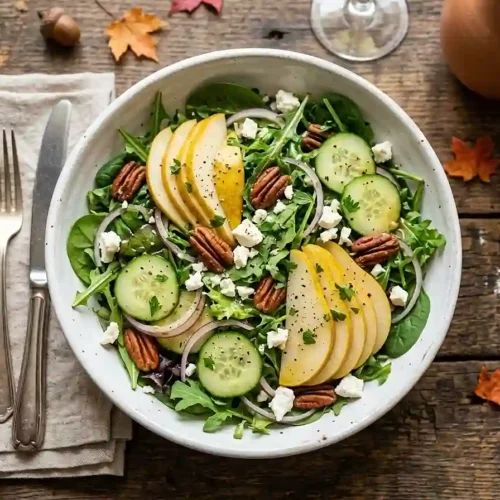 Pear Cucumber Pecan Salad 5 Pear Cucumber Pecan Salad