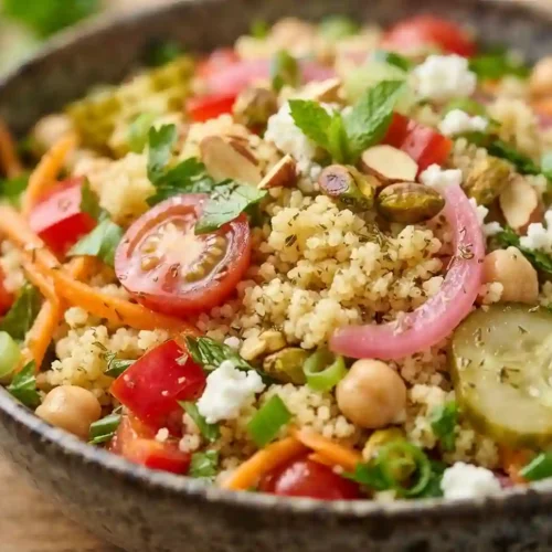 Pickled Veggie Couscous Salad