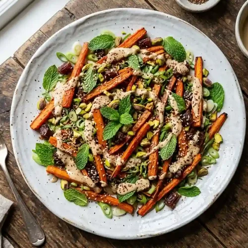 Roasted Carrot Date Tahini Salad 5 Roasted Carrot Date Tahini Salad