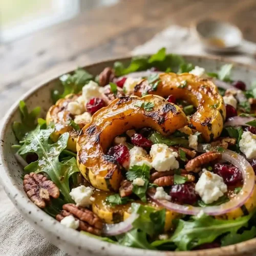 Roasted Delicata Cranberry Feta Salad 5 Roasted Delicata Cranberry Feta Salad