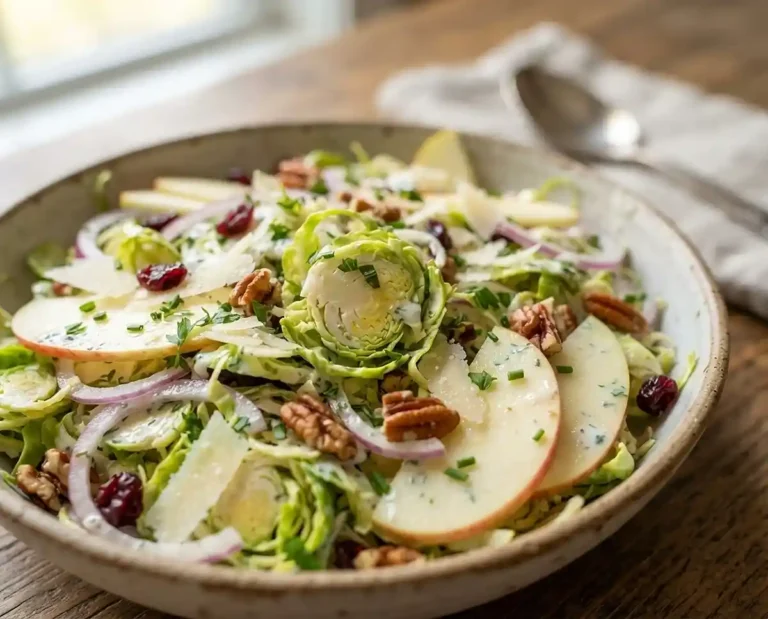 Shaved Brussels Apple Ranch Salad