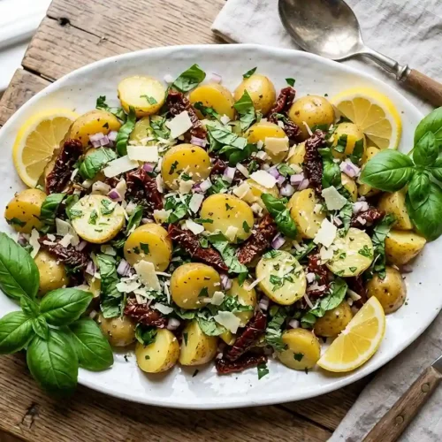 Sun Dried Tomato Basil Potato Salad