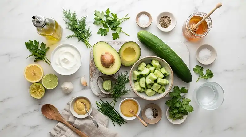 Avocado Cucumber Herb Dressing 2 avocado cucumber dressing