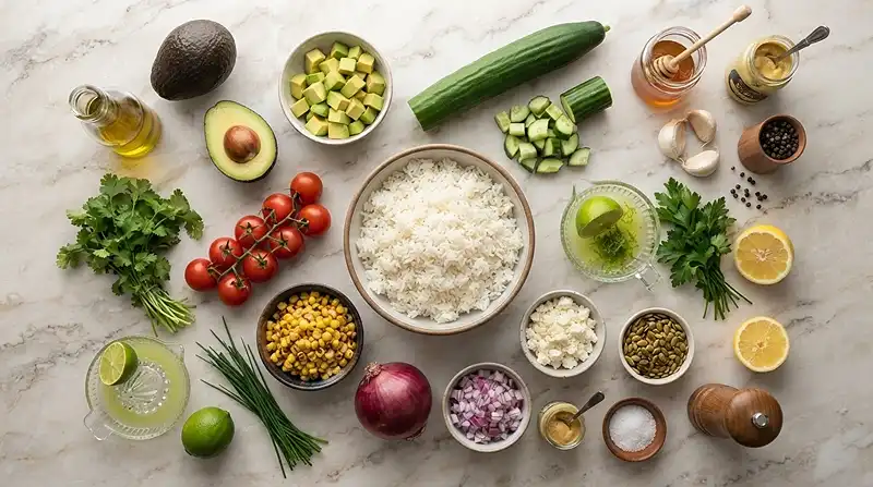 Avocado Lime Rice Salad 2 avocado lime salad