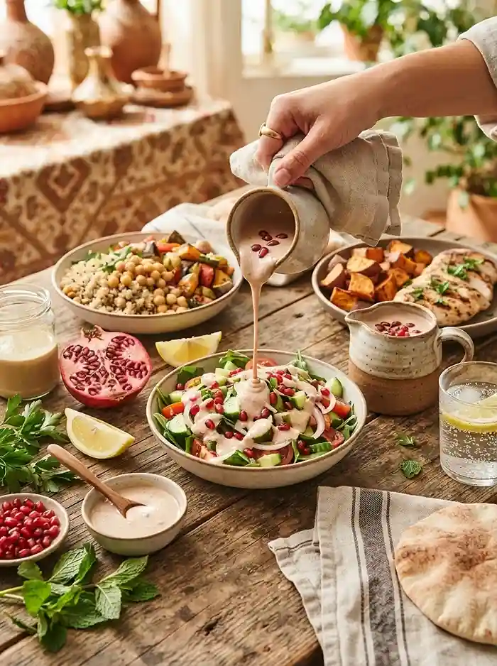 best make ahead creamy tahini pomegranate for september salads