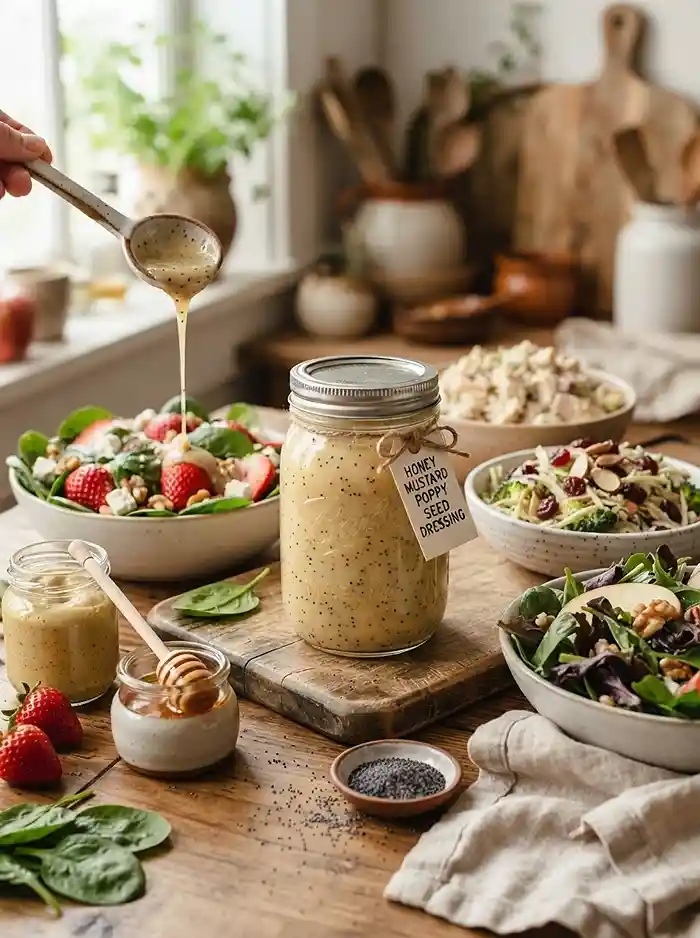 best make ahead honey mustard poppy for september salads