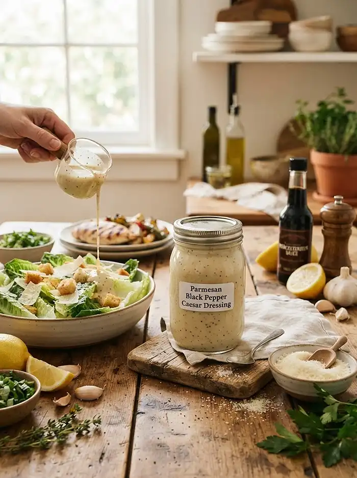 Parmesan Black Pepper Caesar Dressing 4 best make ahead parmesan black pepper for september salads