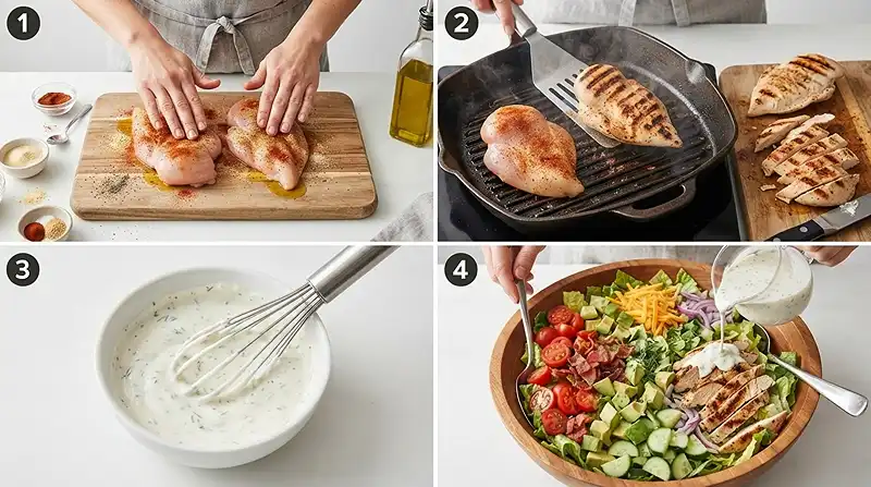 Greek Yogurt Chicken BLT Salad 3 chicken blt salad