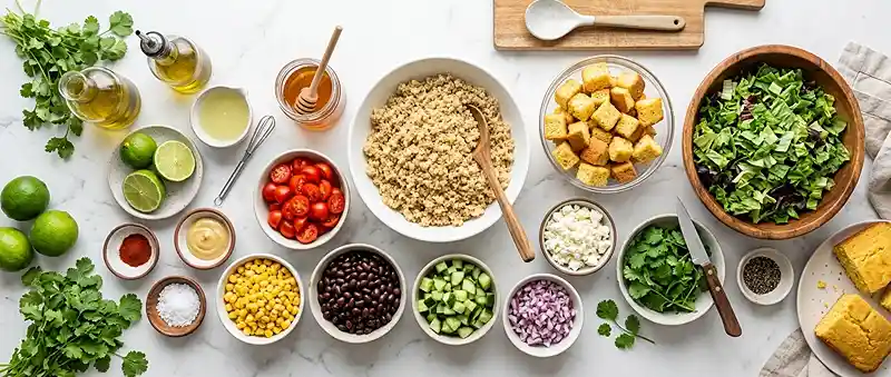 cornbread crouton salad