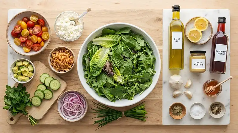 Crispy Onion Tomato Greens Salad 2 crispy onion salad