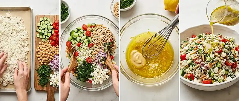 Lemon Herb Rice Pilaf Salad 3 crowd pleasing herb rice for labor day potlucks