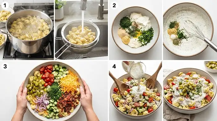 Pickle Ranch Tortellini Salad 3 crowd pleasing ranch tortellini for labor day potlucks