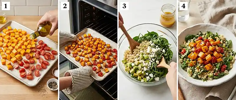 Roasted Squash Quinoa Feta Salad 3 crowd pleasing squash quinoa for labor day potlucks