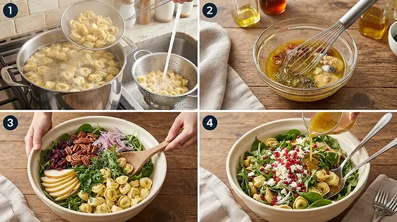 crowd pleasing tortellini pear for labor day potlucks