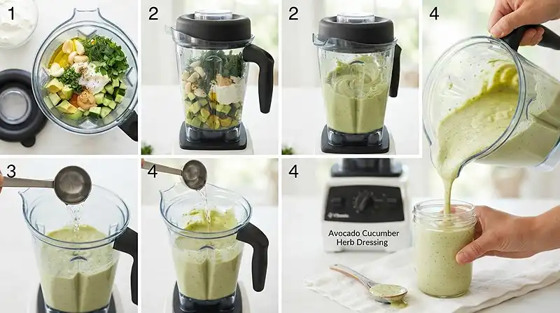 Avocado Cucumber Herb Dressing 3 cucumber herb dressing