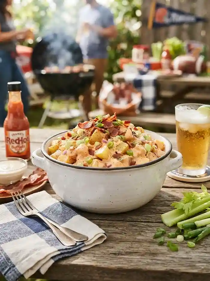 Buffalo Ranch Potato Salad 4 easy buffalo ranch potato for september picnic tables