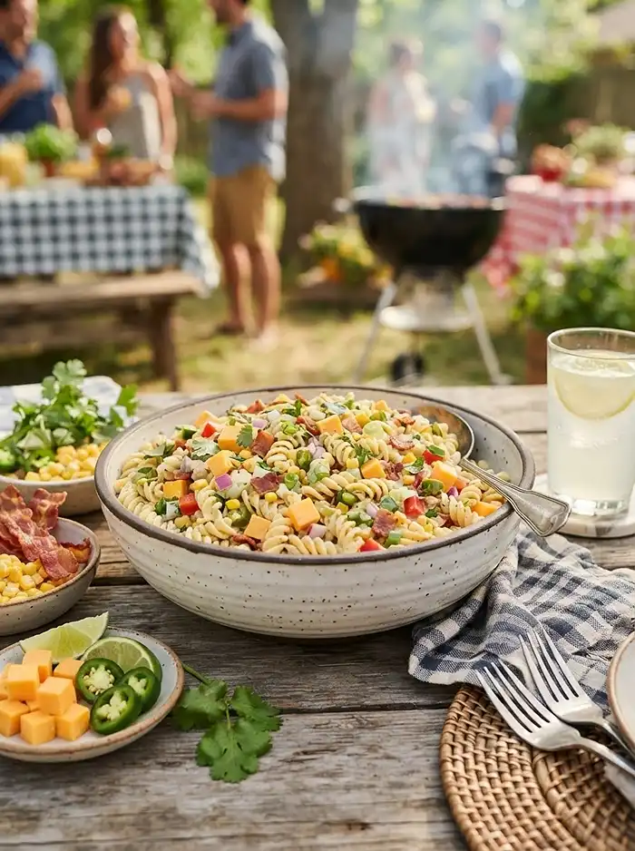 easy cheddar jalapeno corn for september picnic tables