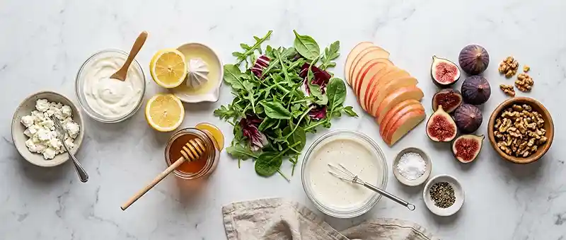 Fresh Fig Apple Goat Cheese Salad 2 easy fig apple for september lunches