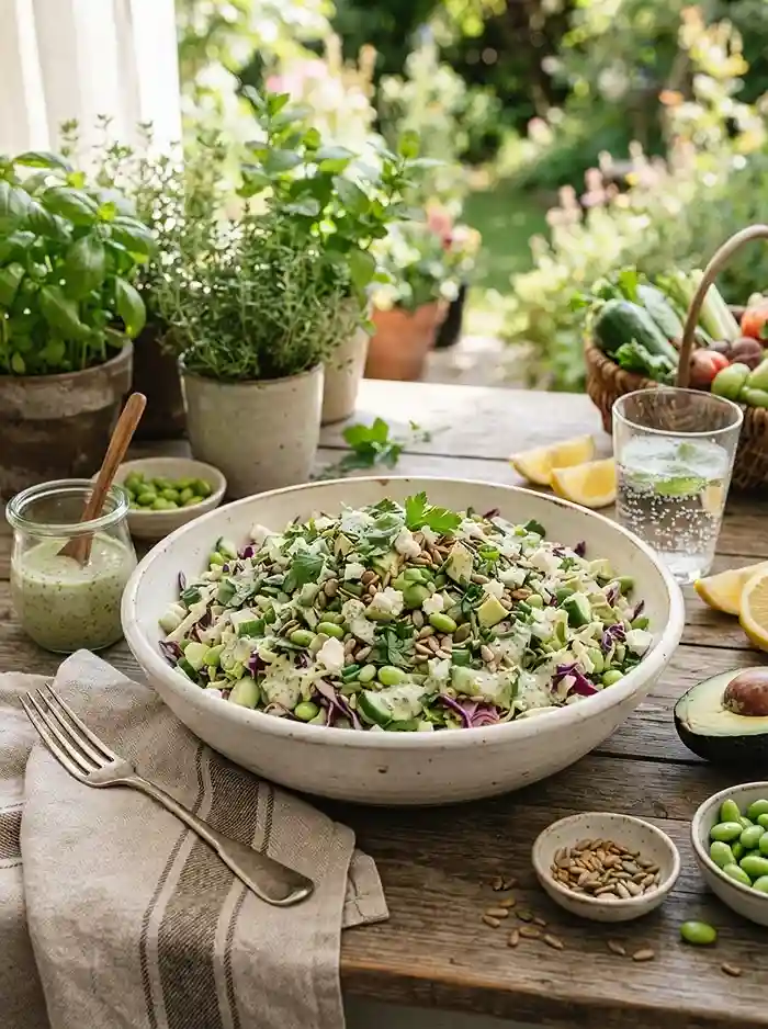 Green Goddess Cabbage Chop Salad 4 easy goddess cabbage salad for back to school lunches