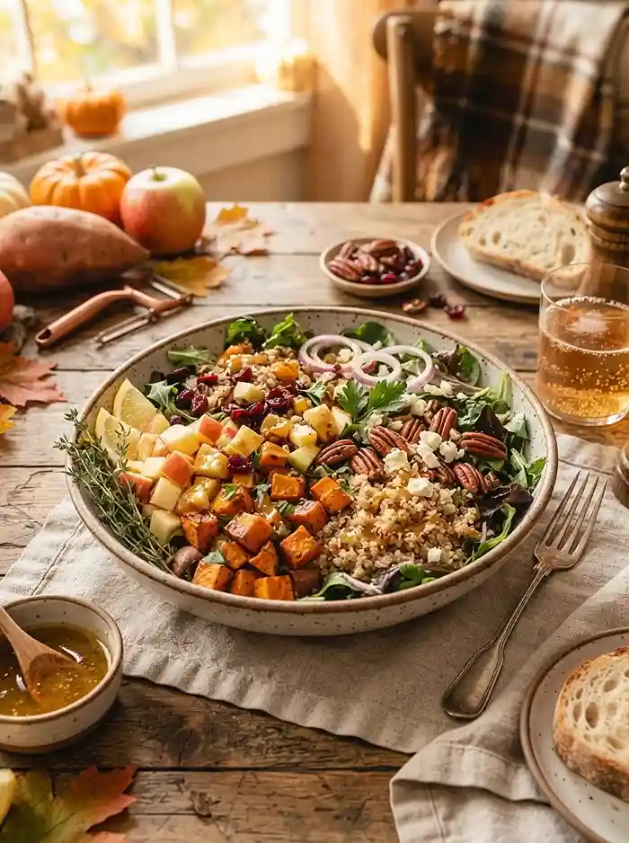 Harvest Quinoa Pecan Crunch Salad 4 easy harvest quinoa pecan for september picnic tables