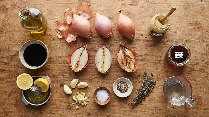 Roasted Shallot Balsamic Dressing 2 easy homemade roasted shallot for autumn green salads