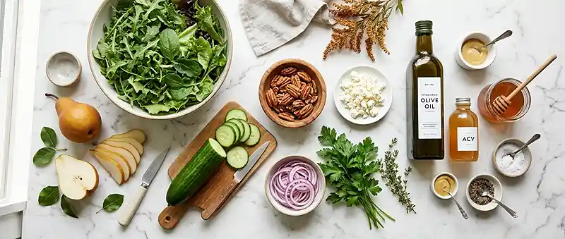 Pear Cucumber Pecan Salad 2 easy pear cucumber for september lunches