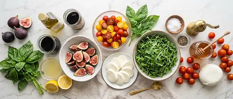 Fig Tomato Mozzarella Salad 2 fig tomato salad