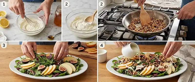 Fresh Fig Apple Goat Cheese Salad 3 fresh apple goat for labor day parties