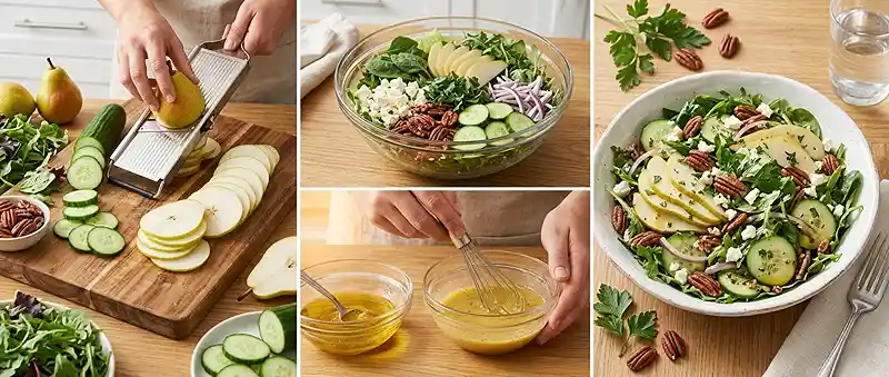 Pear Cucumber Pecan Salad 3 fresh cucumber pecan for labor day parties