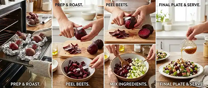 Maple Roasted Beet Apple Salad 3 fresh roasted beet for labor day parties