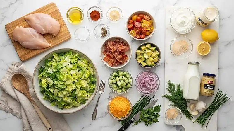 Greek Yogurt Chicken BLT Salad 2 greek yogurt salad