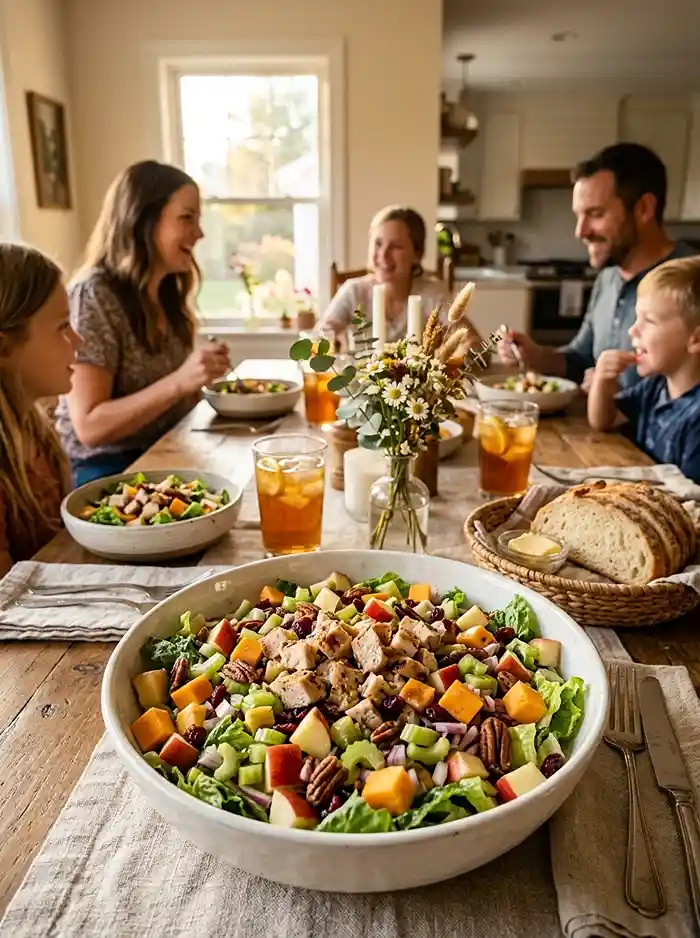 healthy apple cheddar chicken for september dinner salads