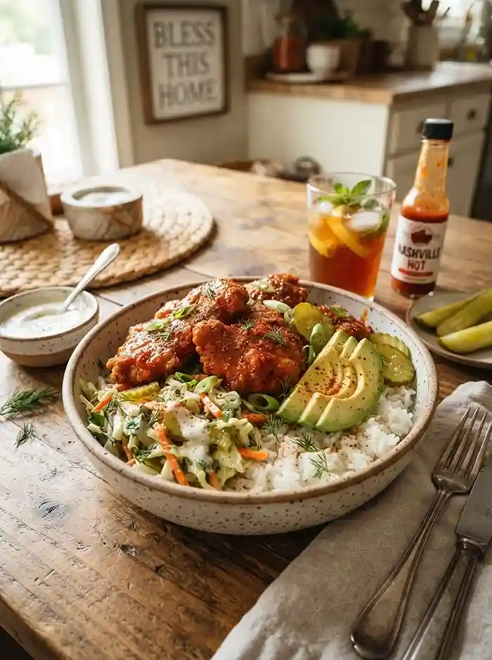 Nashville Chicken Pickle Slaw Bowl 4 healthy nashville chicken pickle for september dinner salads